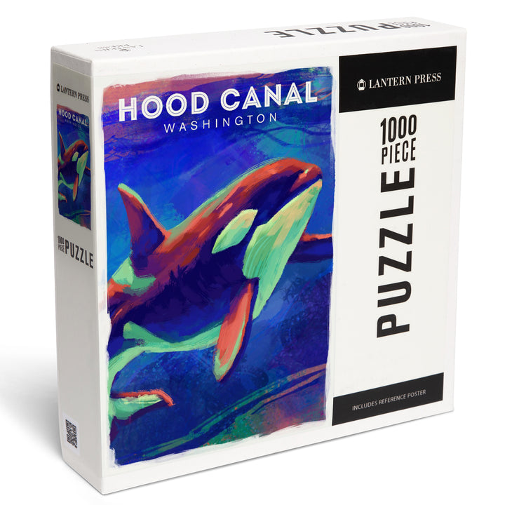 Hood Canal, Washington, Vivid, Orca, Jigsaw Puzzle