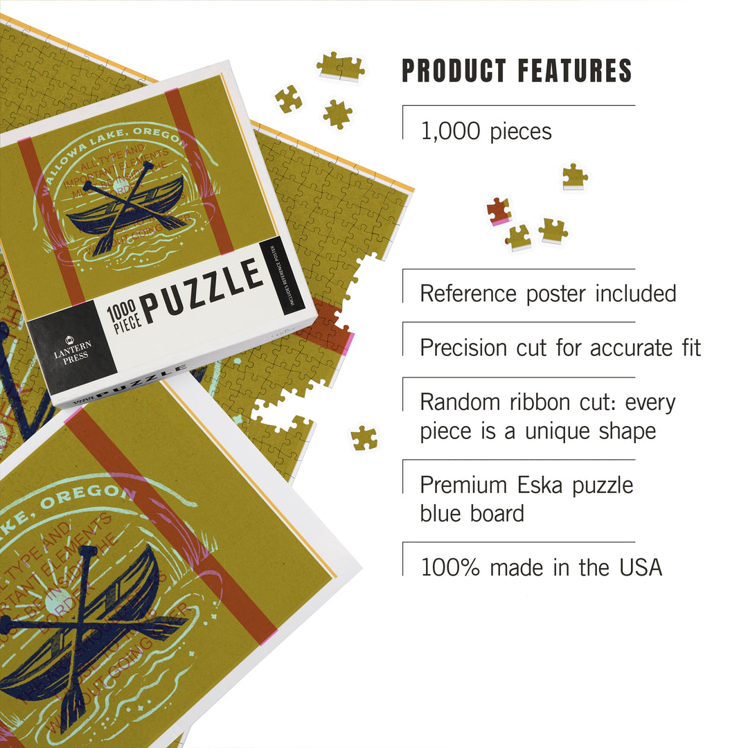 Wallowa Lake, Oregon, Lake Life Series, Slow Down Summer, 1000 Piece Jigsaw Puzzle