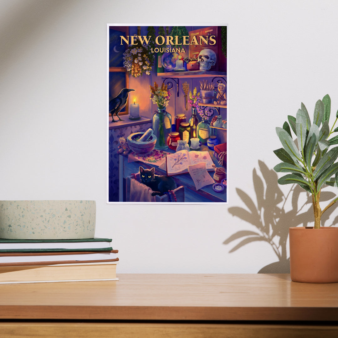 New Orleans, Louisiana Midnight Apothecary, Art & Giclee Prints