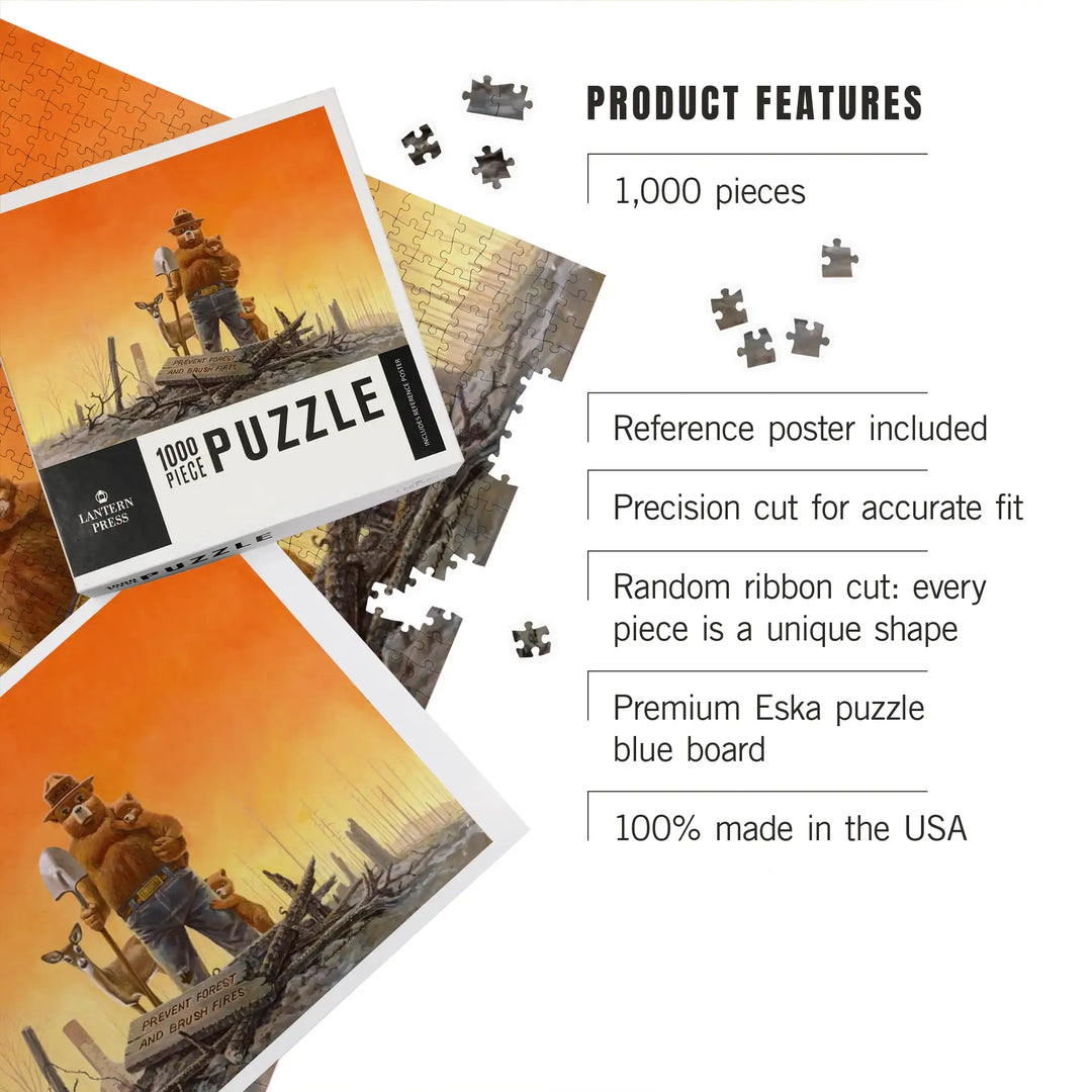 Smokey Bear, Why?, Prevent Forest and Brush Fires, Jigsaw Puzzle