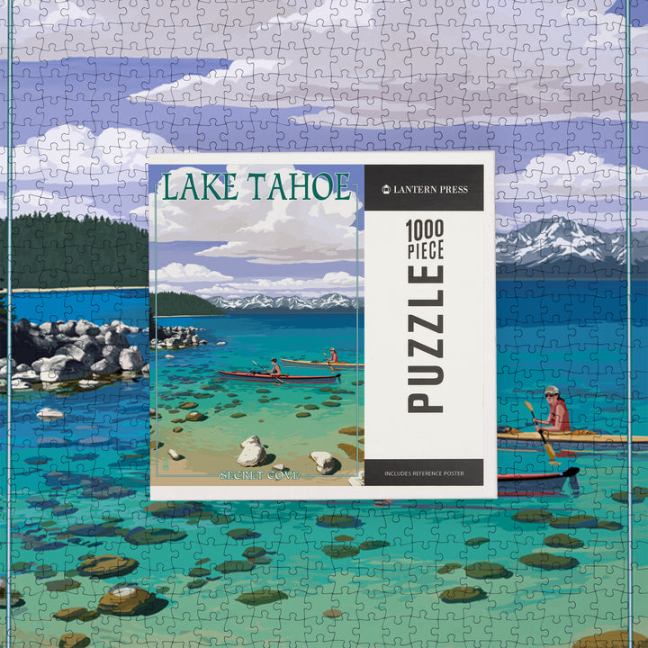 Lake Tahoe, Kayakers in Secret Cove, Jigsaw Puzzle