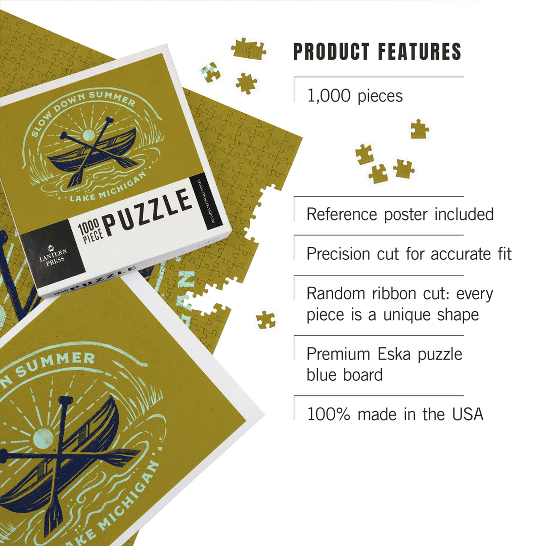 Lake Michigan, Lake Life Series, Slow Down Summer, 1000 Piece Jigsaw Puzzle