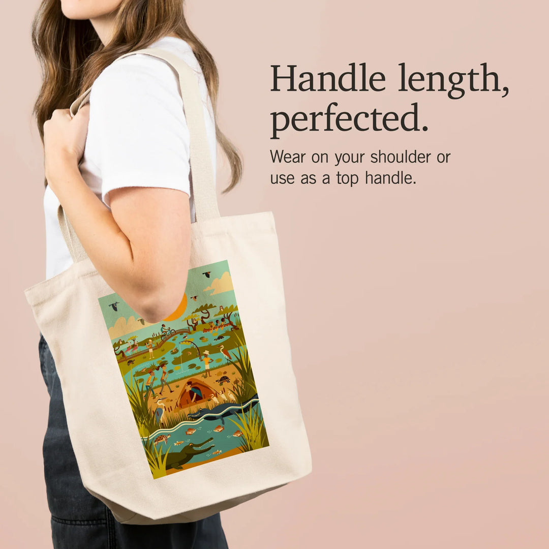 Everglades National Park, Geometric, Tote Bag