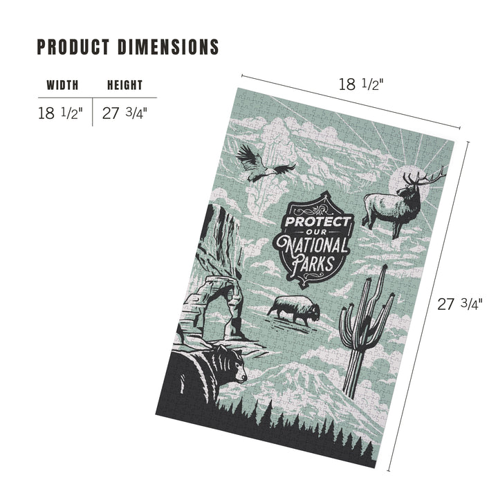 Protect our National Parks Collection, Better Outside, 1000 Piece Jigsaw Puzzle