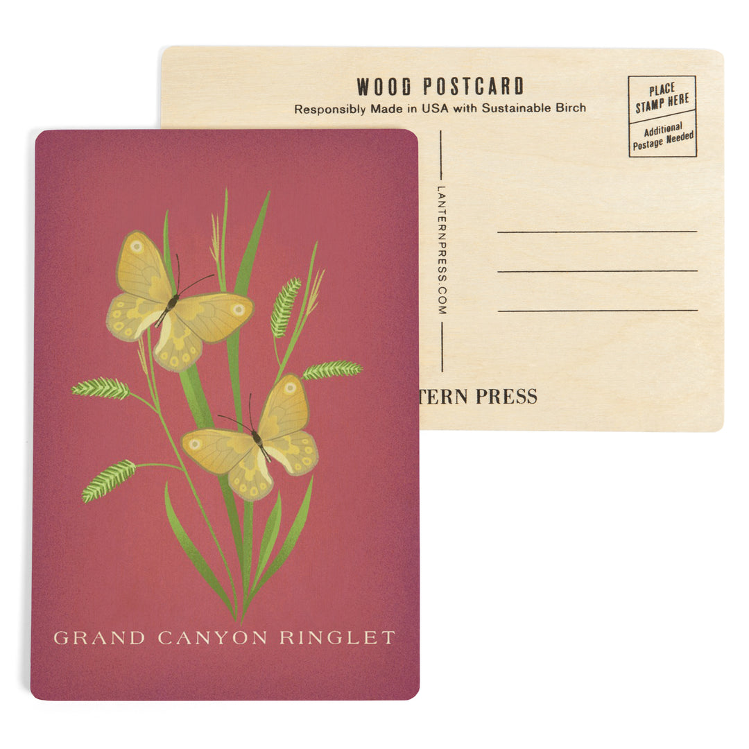 Grand Canyon Ringlet, Vintage Flora, Wood Sign and Postcards