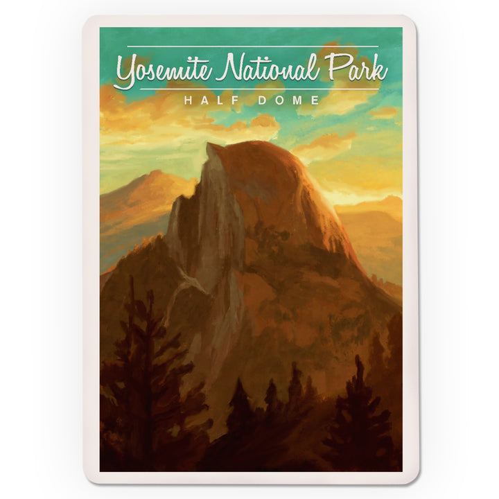 Playing Cards, Yosemite National Park, California, Half Dome, Oil Painting, 52 Card Deck with Jokers in Box, Unique Art