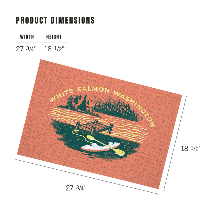 White Salmon, Washington, Lake Life Series, Lake Adventures, Dock, 1000 Piece Jigsaw Puzzle