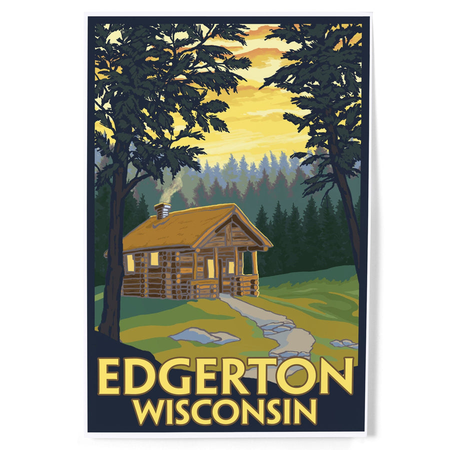 Cabin Scene, Edgerton, Wisconsin, Art & Giclee Prints Art Lantern Press 