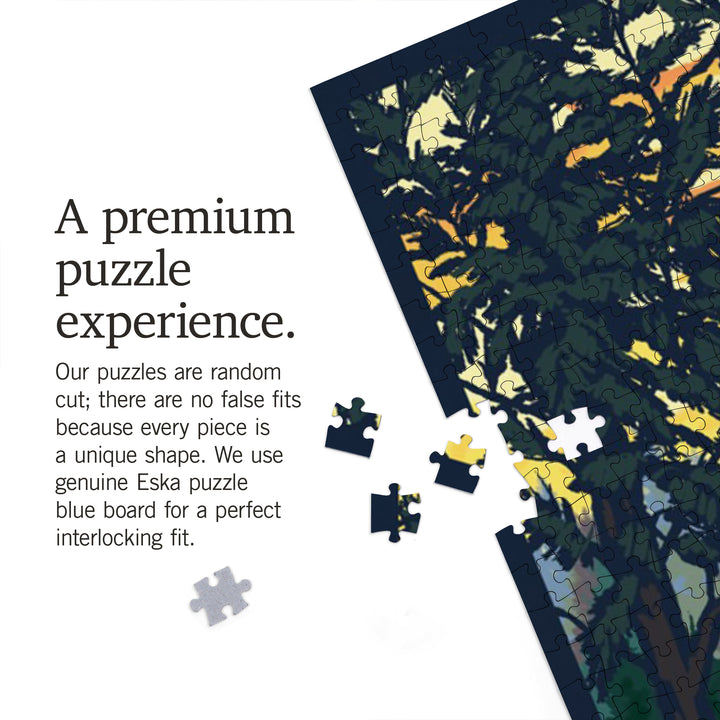 Cabin Scene, Edgerton, Wisconsin, Jigsaw Puzzle Puzzle Lantern Press 