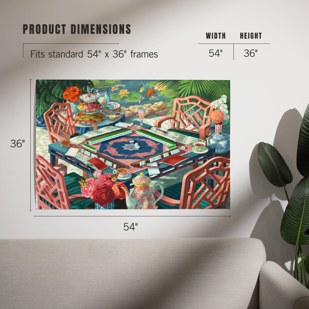 Oil Painting, Mahjong Life, Art & Giclee Prints