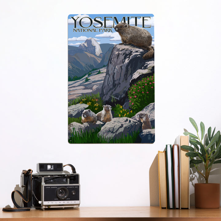 Yosemite National Park, California, Marmots, Metal Signs