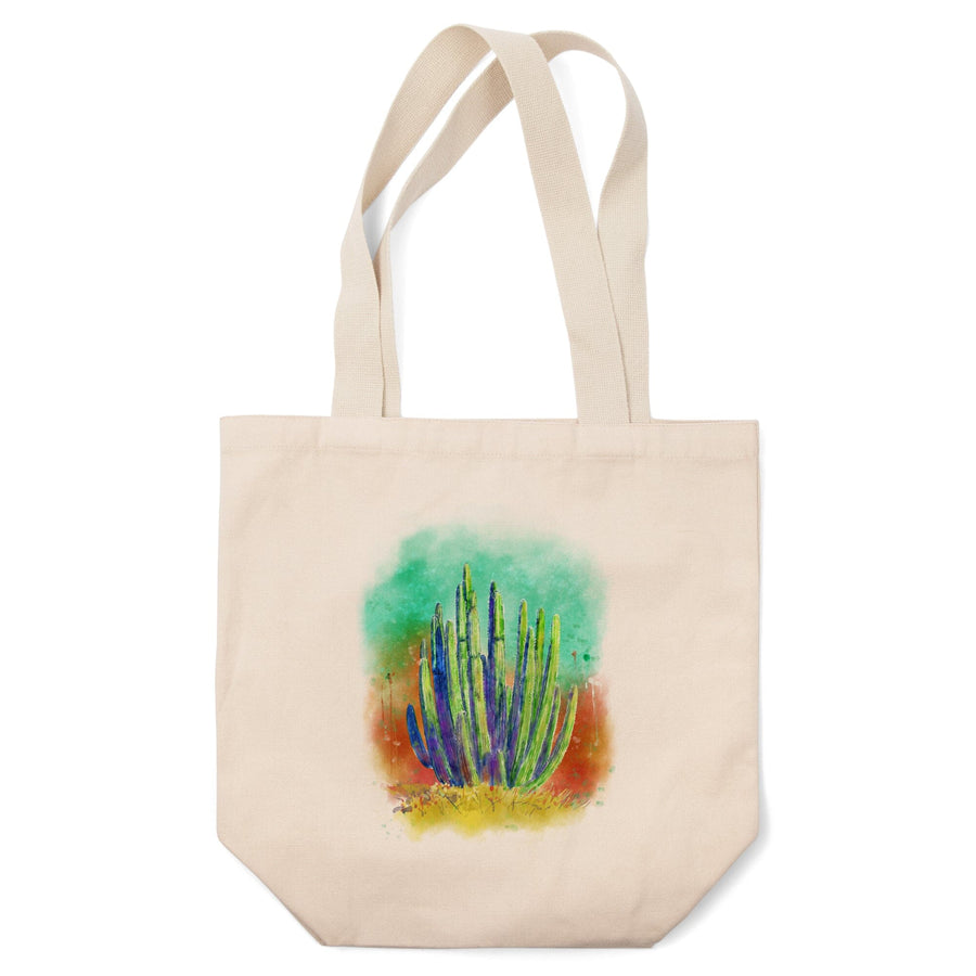 Cactus, Watercolor, Tote Bag Totes Lantern Press 