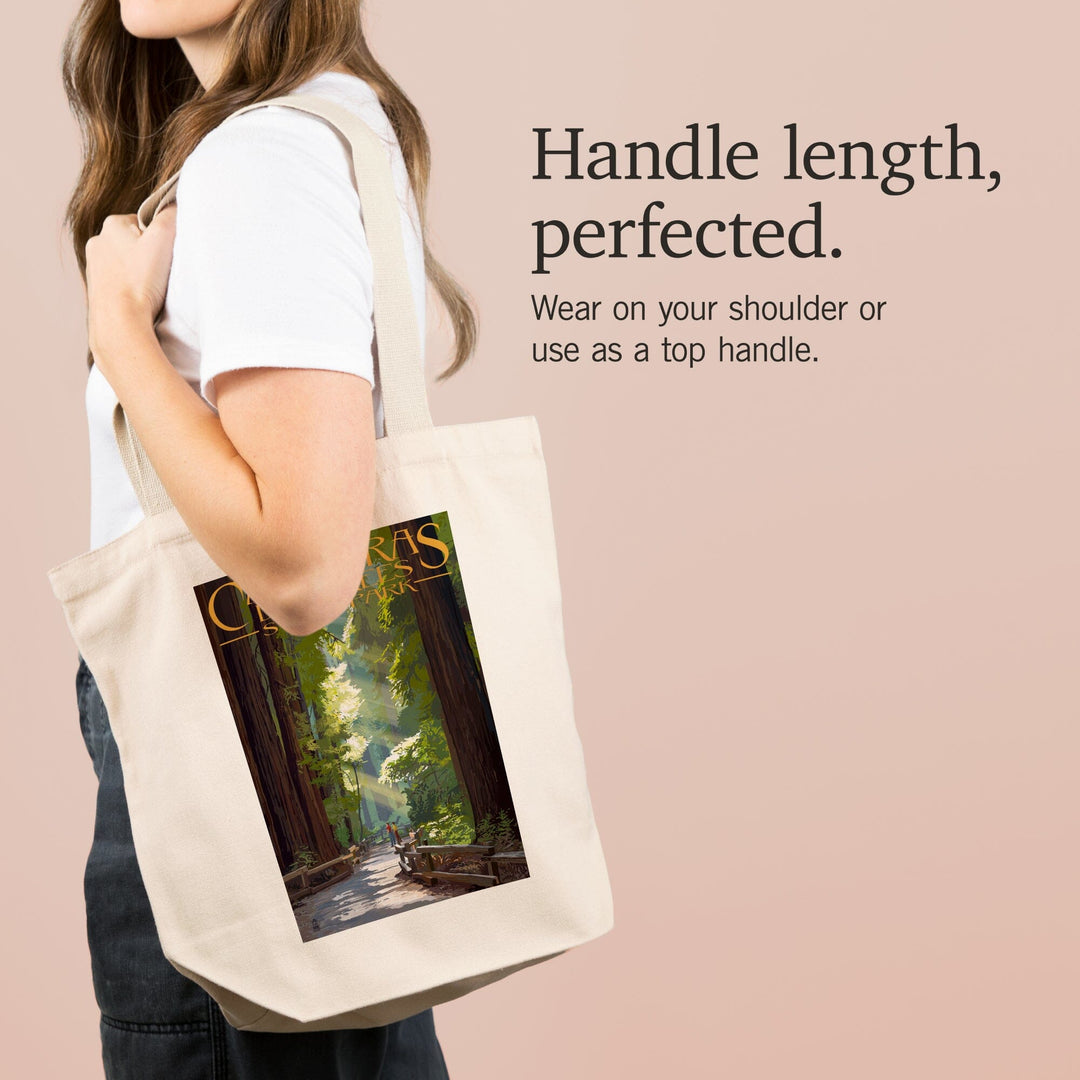 Calaveras Big Trees State Park, California, Pathway in Trees, Tote Bag Totes Lantern Press 