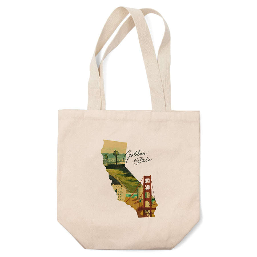 California, Golden State, Tote Bag Totes Lantern Press 