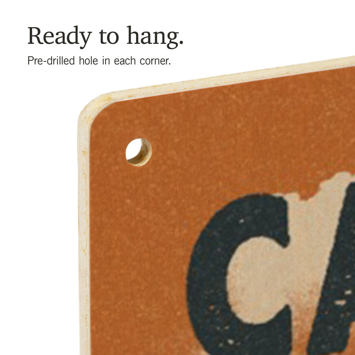 California, Letterpress, Camper Van, Wood Signs and Postcards Wood Lantern Press 