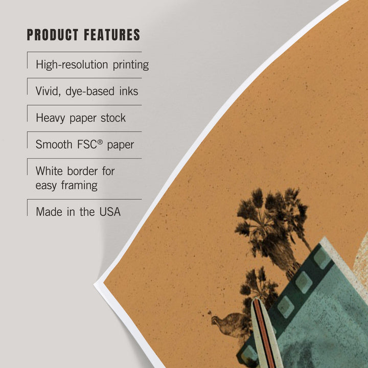 California, Photomontage, State Series, Art & Giclee Prints Art Lantern Press 