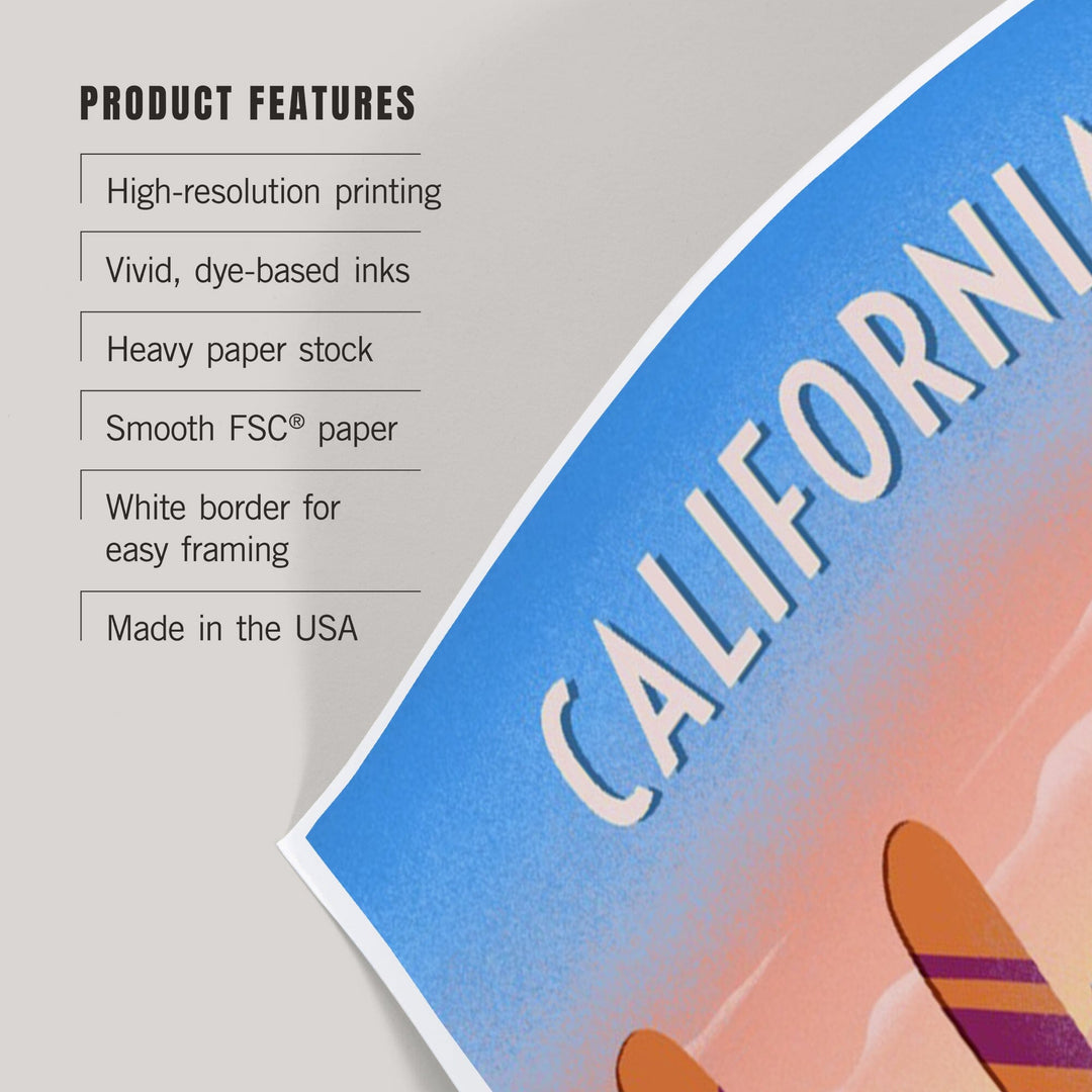 California, Prepare for Takeoff, Skis In Snowbank, Art & Giclee Prints Art Lantern Press 