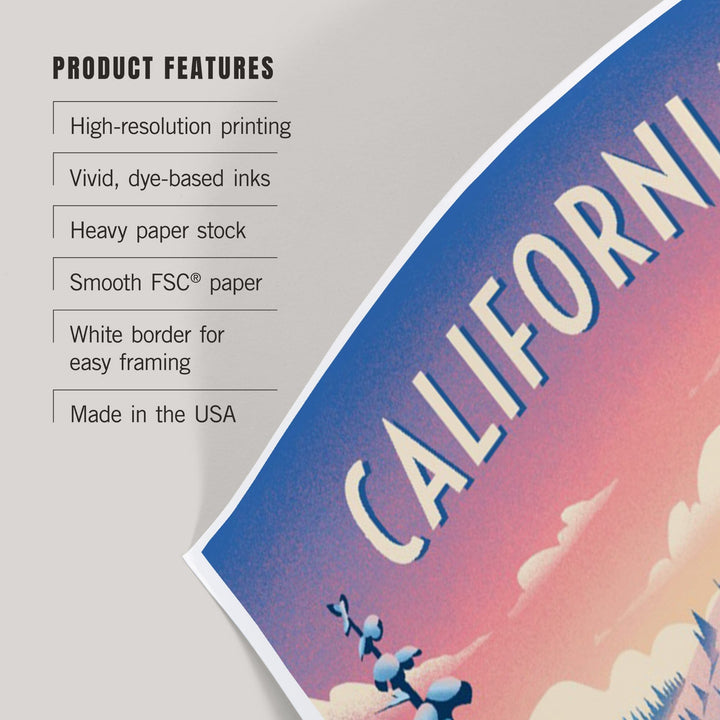 California, Shred the Gnar, Snowboarding, Art & Giclee Prints Art Lantern Press 