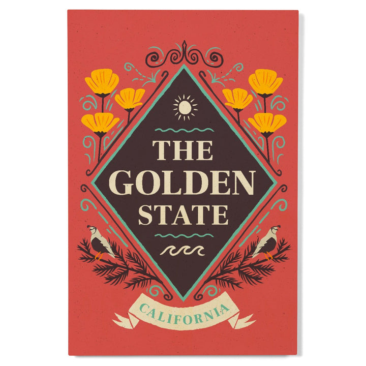 California, State Motto Crest, State Series - Lantern Press