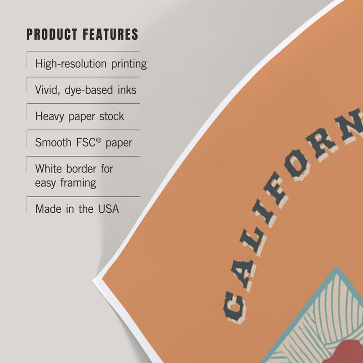 California, Statehood, State Series, Art & Giclee Prints - Lantern Press