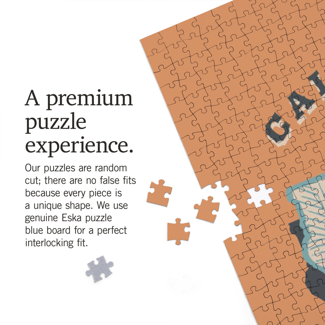 California, Statehood, State Series, Jigsaw Puzzle Puzzle Lantern Press 
