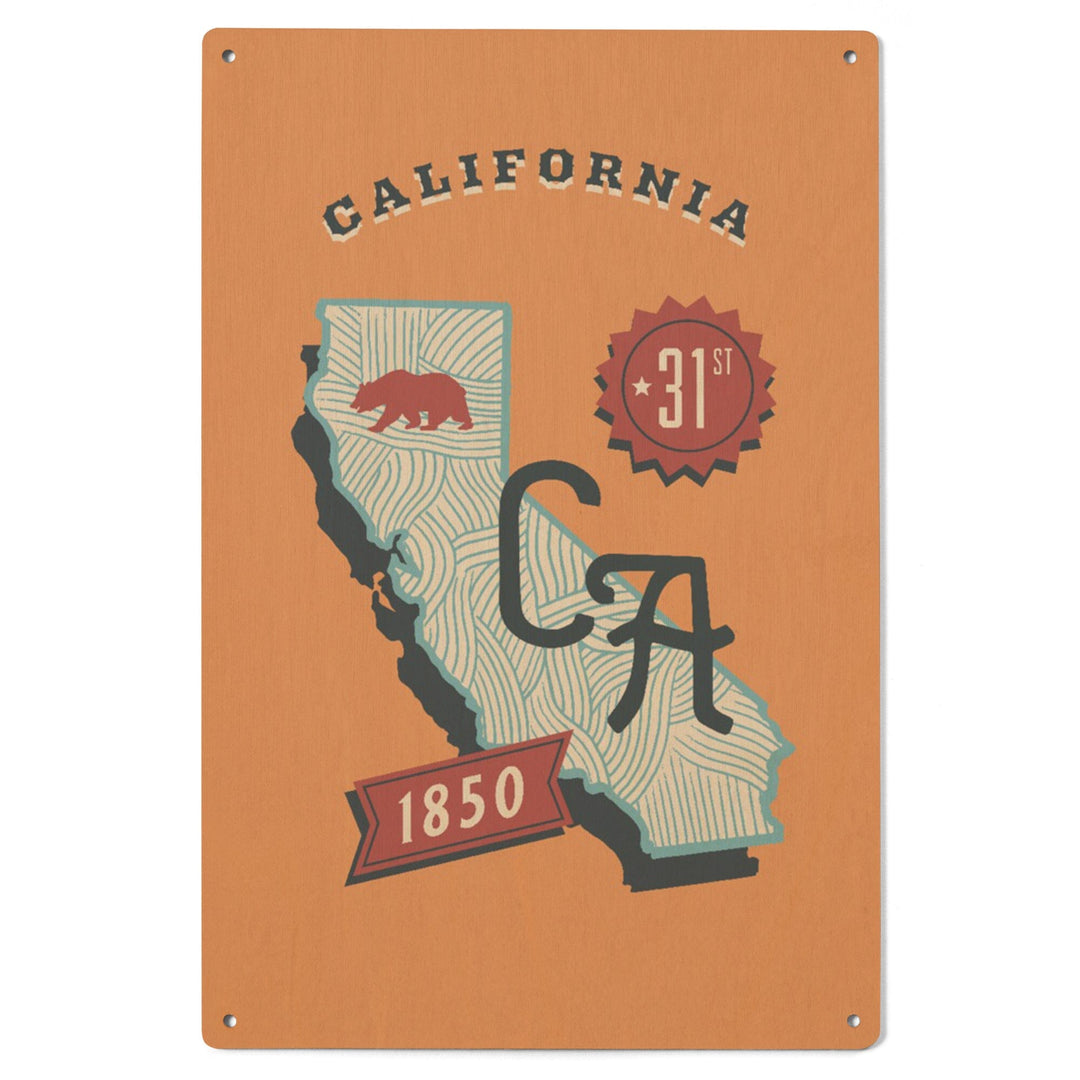 California, Statehood, State Series - Lantern Press