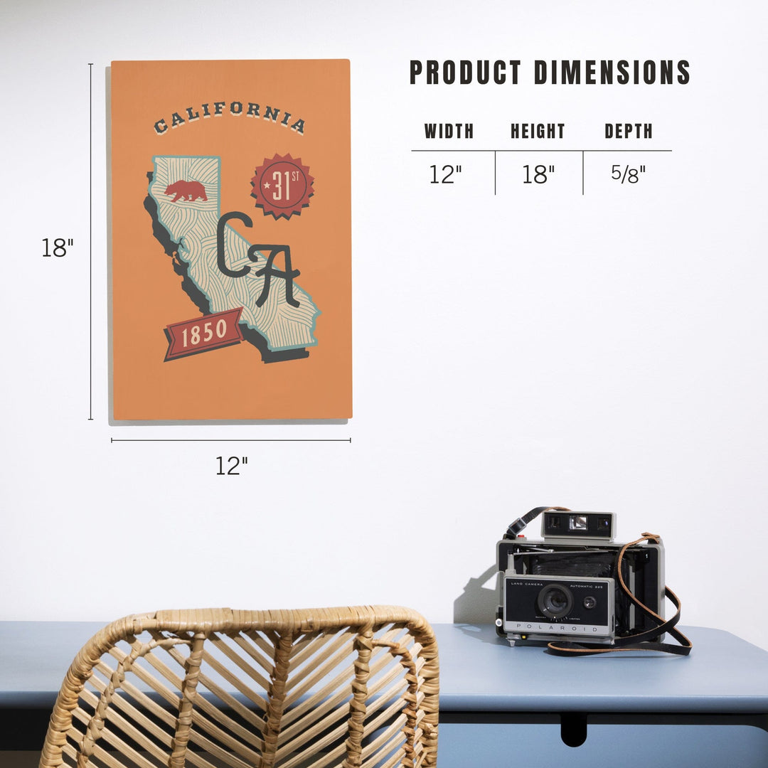 California, Statehood, State Series - Lantern Press