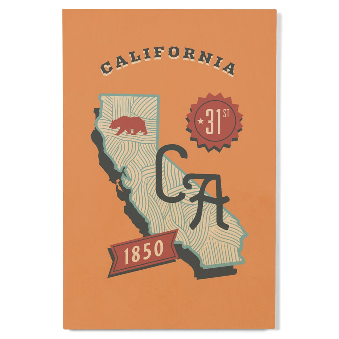 California, Statehood, State Series - Lantern Press