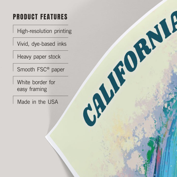 California, Vitamin Sea, Coastal Series, Surfer Girl, Art & Giclee Prints Art Lantern Press 