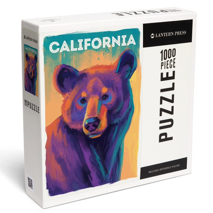 California, Vivid, Black Bear, Jigsaw Puzzle Puzzle Lantern Press 