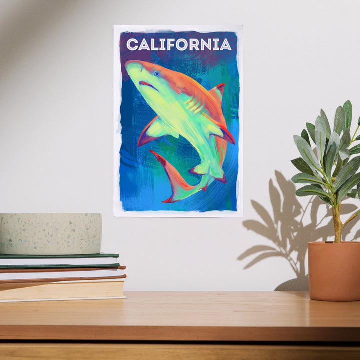 California, Vivid, Blacktip Shark, Art & Giclee Prints Art Lantern Press 