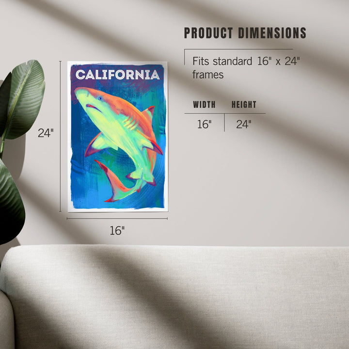 California, Vivid, Blacktip Shark, Art & Giclee Prints Art Lantern Press 