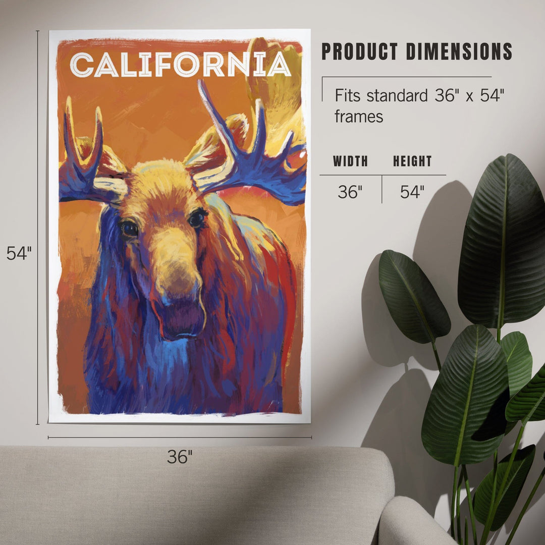 California, Vivid, Moose, Art & Giclee Prints Art Lantern Press 