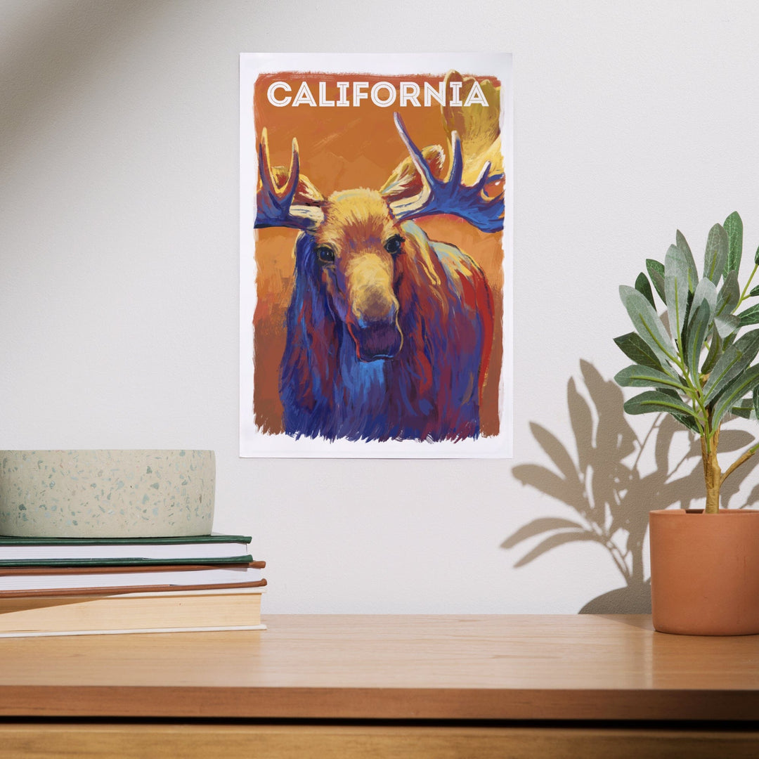 California, Vivid, Moose, Art & Giclee Prints Art Lantern Press 