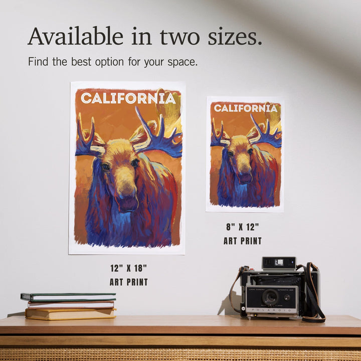 California, Vivid, Moose, Art & Giclee Prints Art Lantern Press 