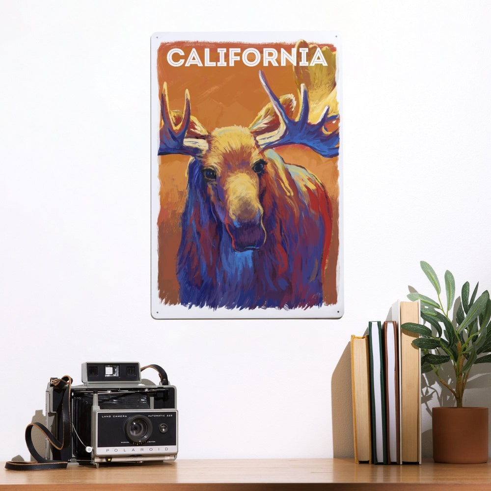 California, Vivid, Moose, Metal Signs Metal Lantern Press 