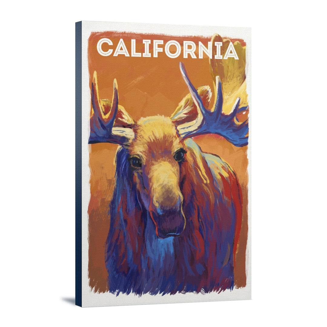 California, Vivid, Moose, Stretched Canvas Canvas Lantern Press 