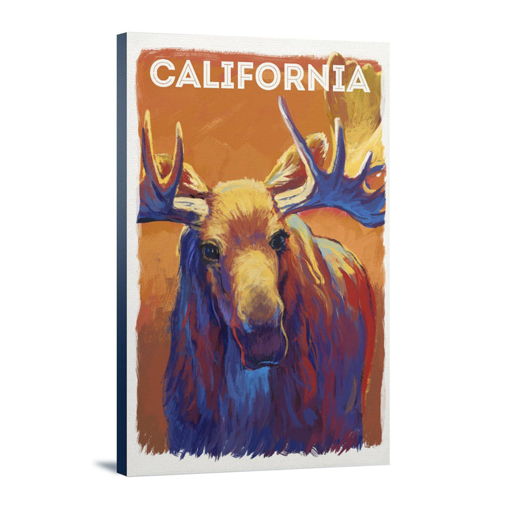 California, Vivid, Moose, Stretched Canvas Canvas Lantern Press 