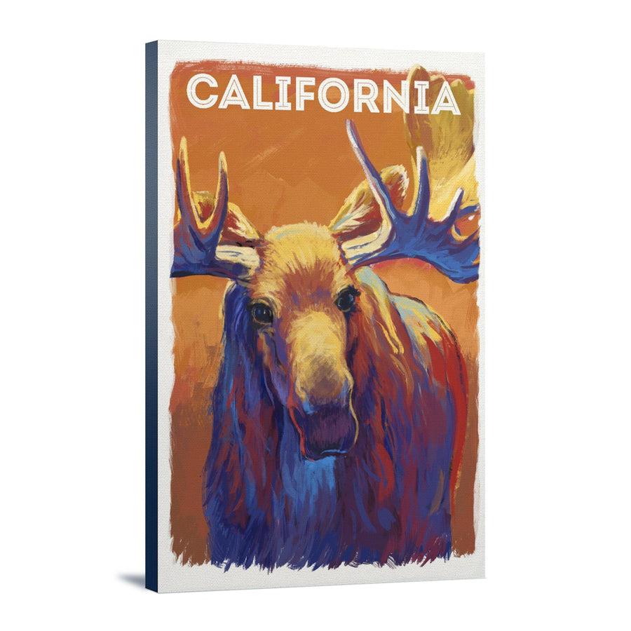 California, Vivid, Moose, Stretched Canvas Canvas Lantern Press 