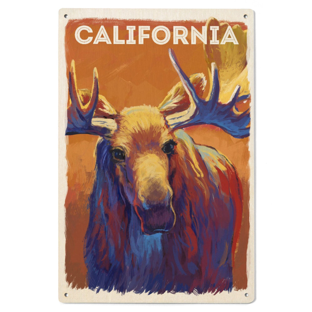 California, Vivid, Moose, Wood Signs and Postcards Wood Lantern Press 