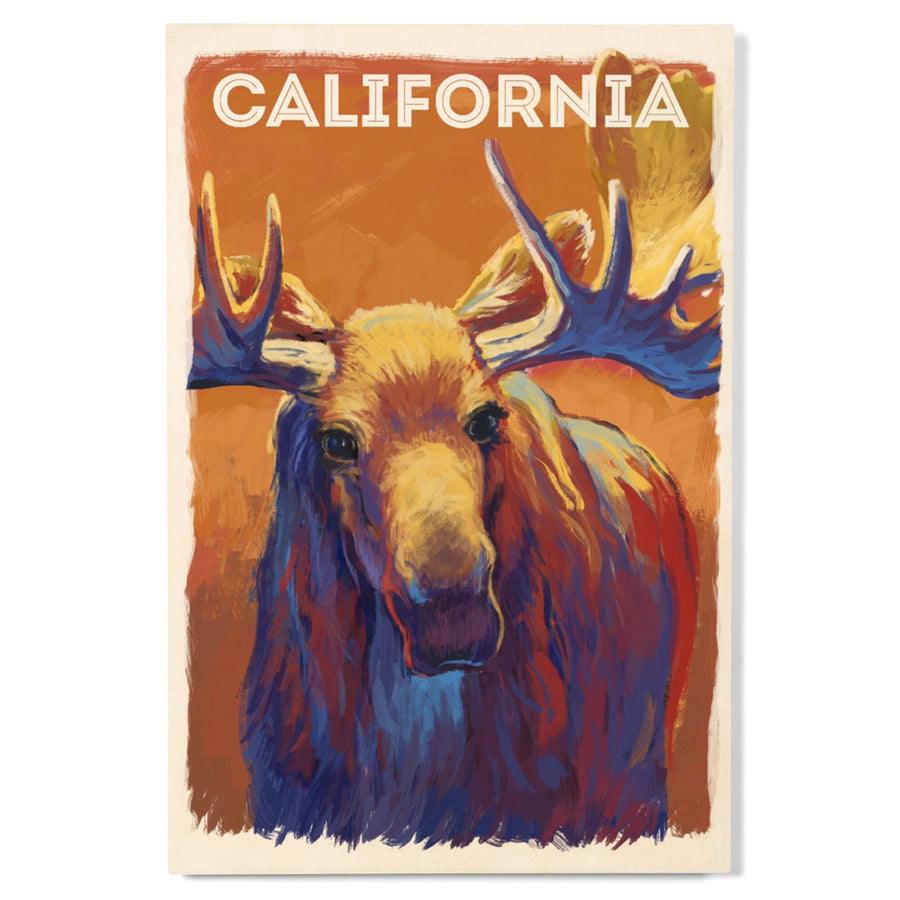 California, Vivid, Moose, Wood Signs and Postcards Wood Lantern Press 