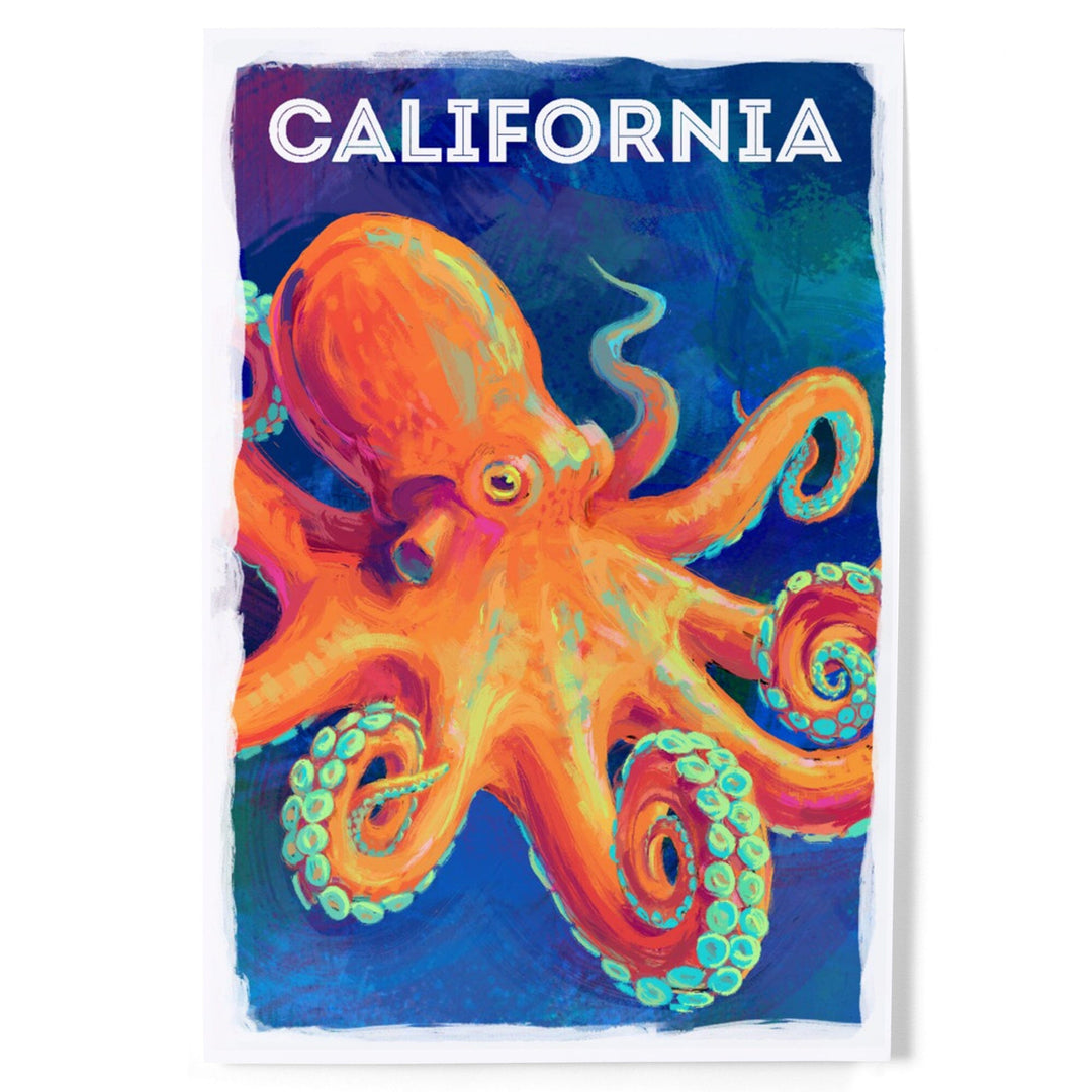 California, Vivid, Octopus, Art & Giclee Prints Art Lantern Press 