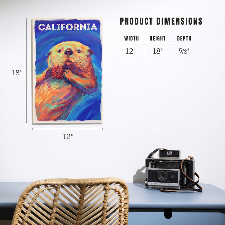 California, Vivid, Sea Otter, Wood Signs and Postcards Wood Lantern Press 