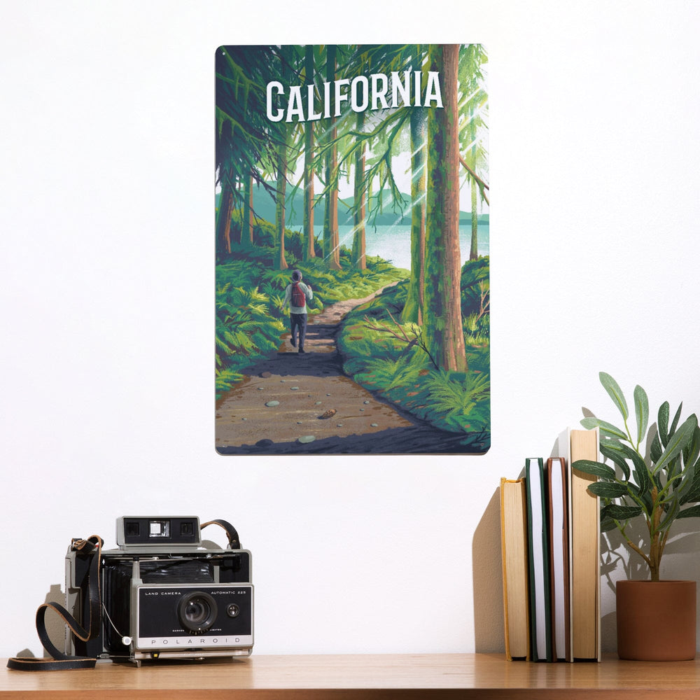 California, Walk In The Woods, Day Hike, Metal Signs Metal Lantern Press 