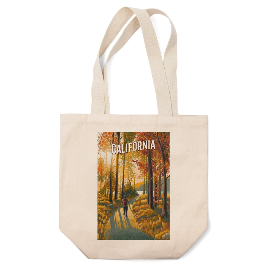 California Walk In The Woods Day Hike, Tote Bag Totes Lantern Press 