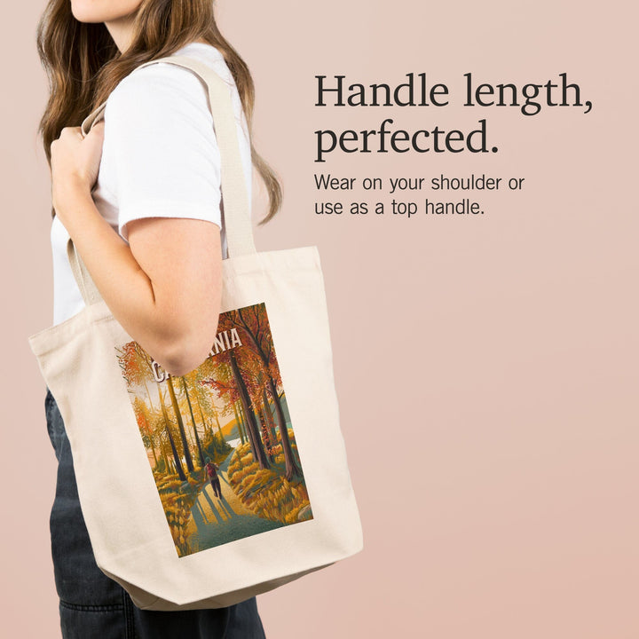 California Walk In The Woods Day Hike, Tote Bag Totes Lantern Press 