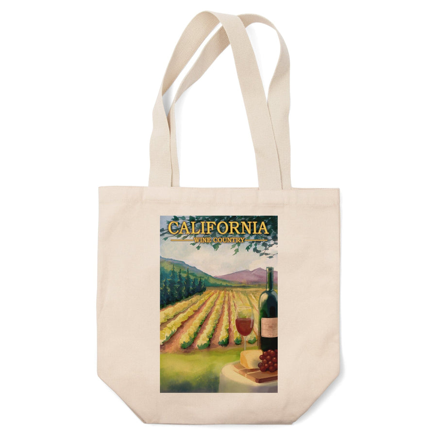 California, Wine Country, Tote Bag Totes Lantern Press 
