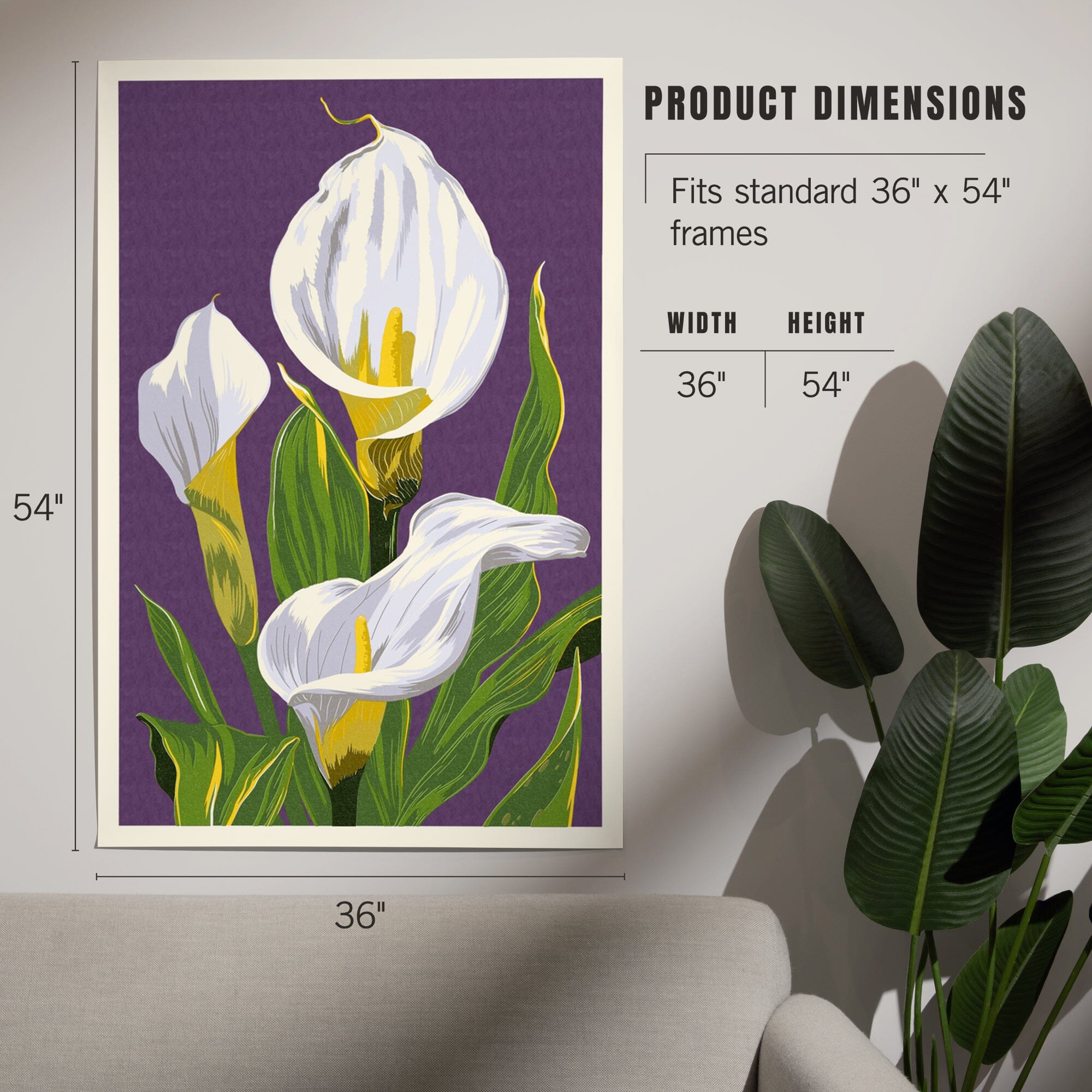 Yosemite Home selling Decor Calla Lily paintings