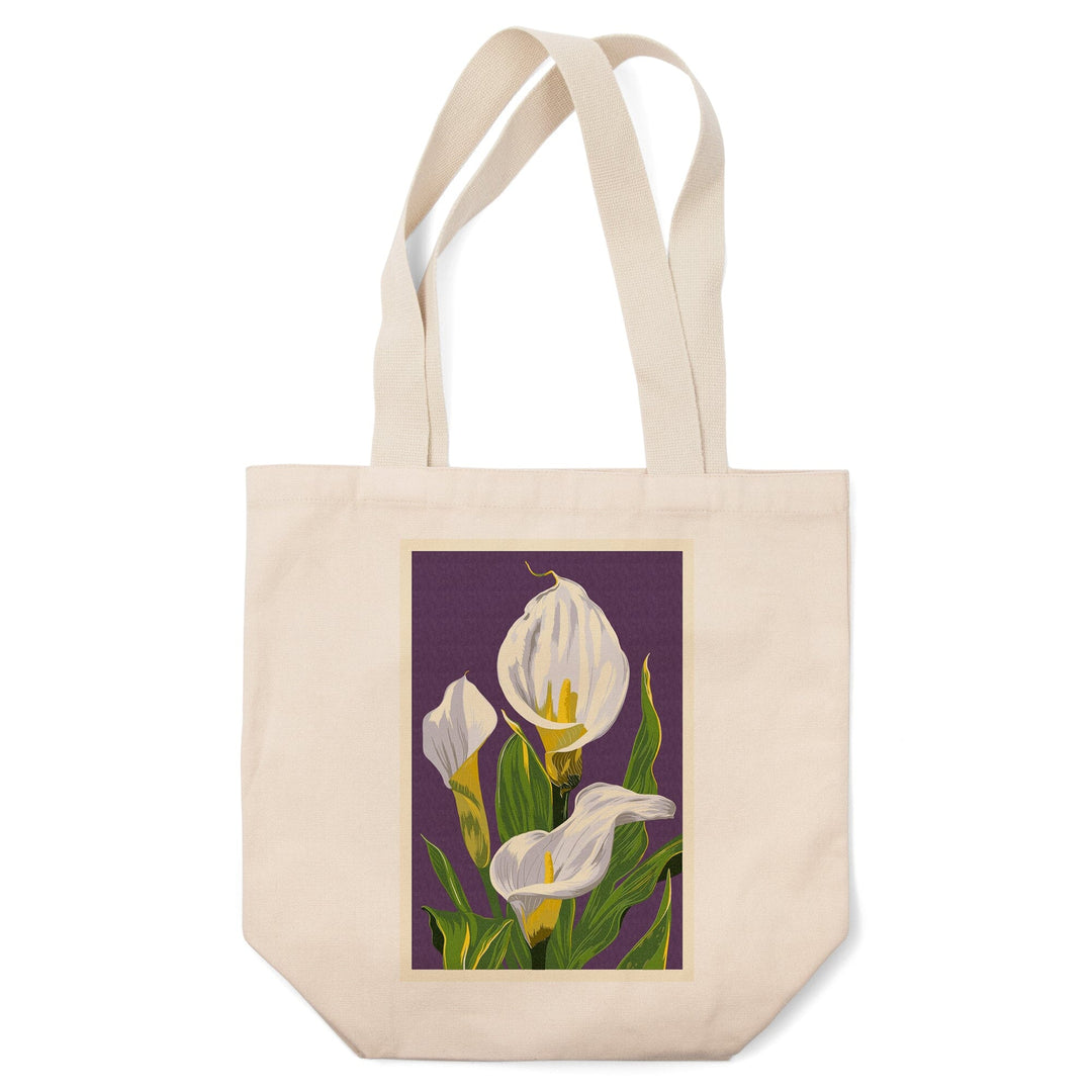 Calla Lily, Letterpress, Tote Bag Totes Lantern Press 