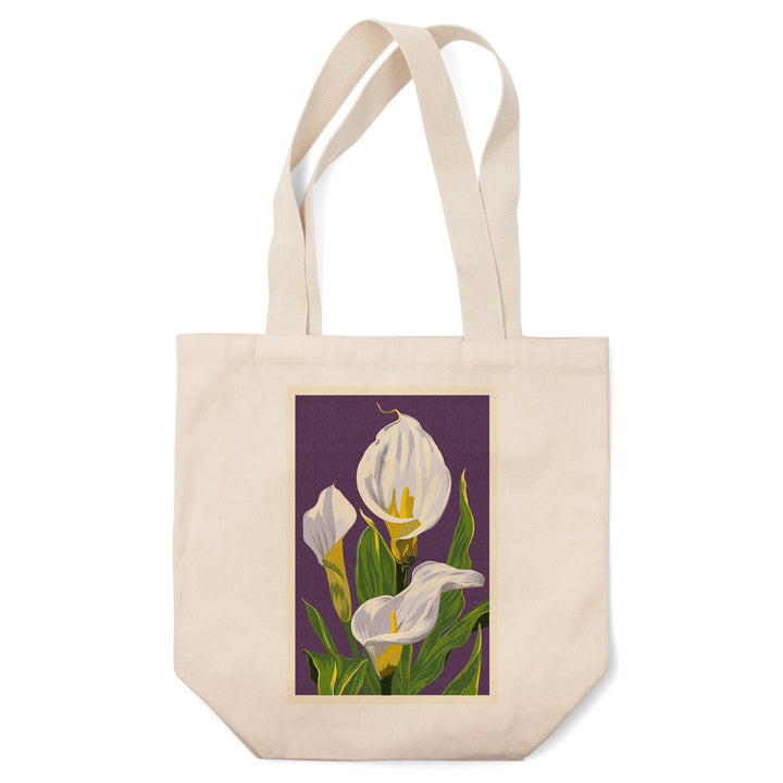 Calla Lily, Letterpress, Tote Bag Totes Lantern Press 